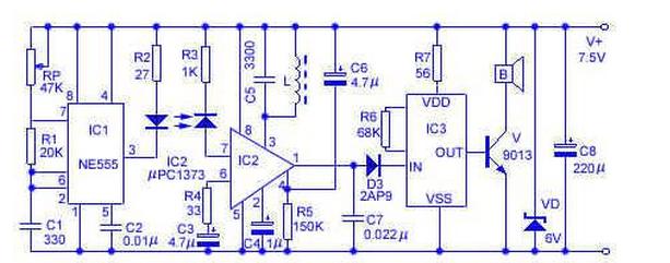 门铃电路详解大全,实用门铃电路原理图