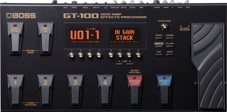 bossgt100电吉他效果器教学,boss吉他效果器gt100
