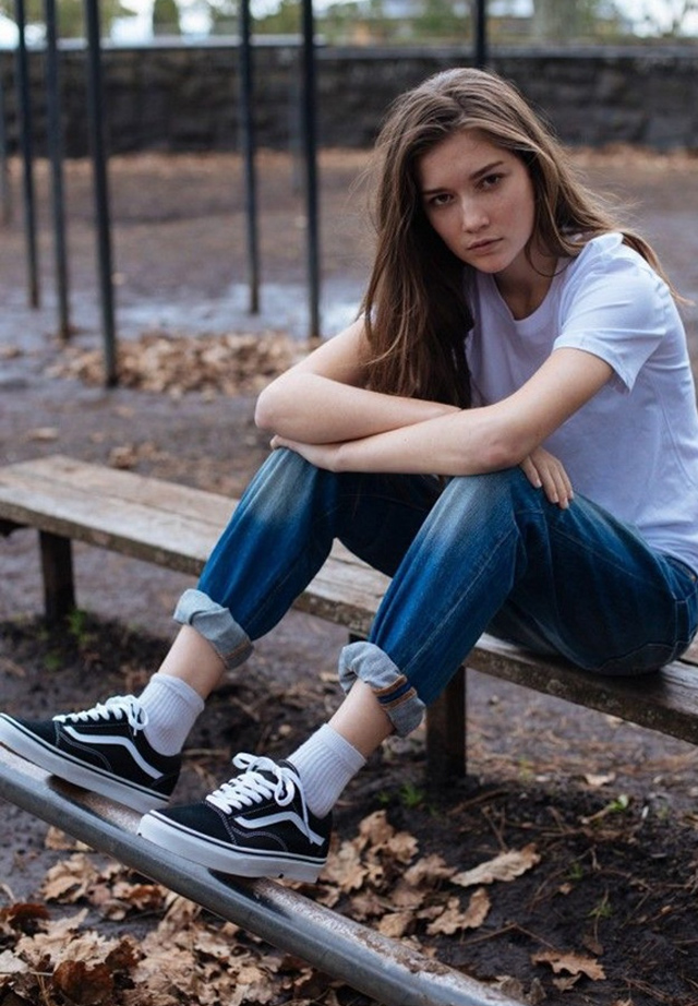 潮男高帮帆布鞋秋季穿搭,夏天超帅帆布鞋穿搭