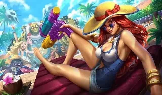 lol女警泳池派对皮肤,lol璐璐泳池派对皮肤