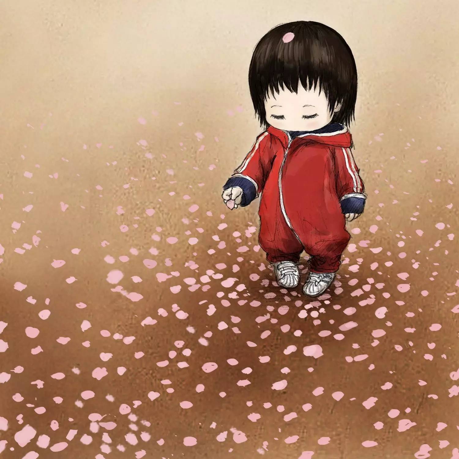 天空下的小雏菊绘画水彩,天空下的绘画作品