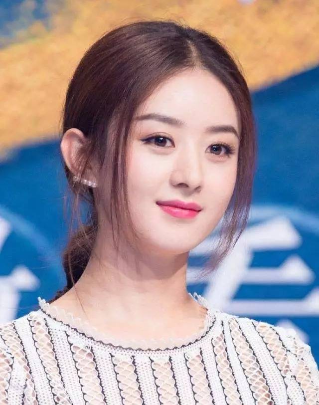 方脸赵丽颖明星图,赵丽颖鹅蛋脸图片大全