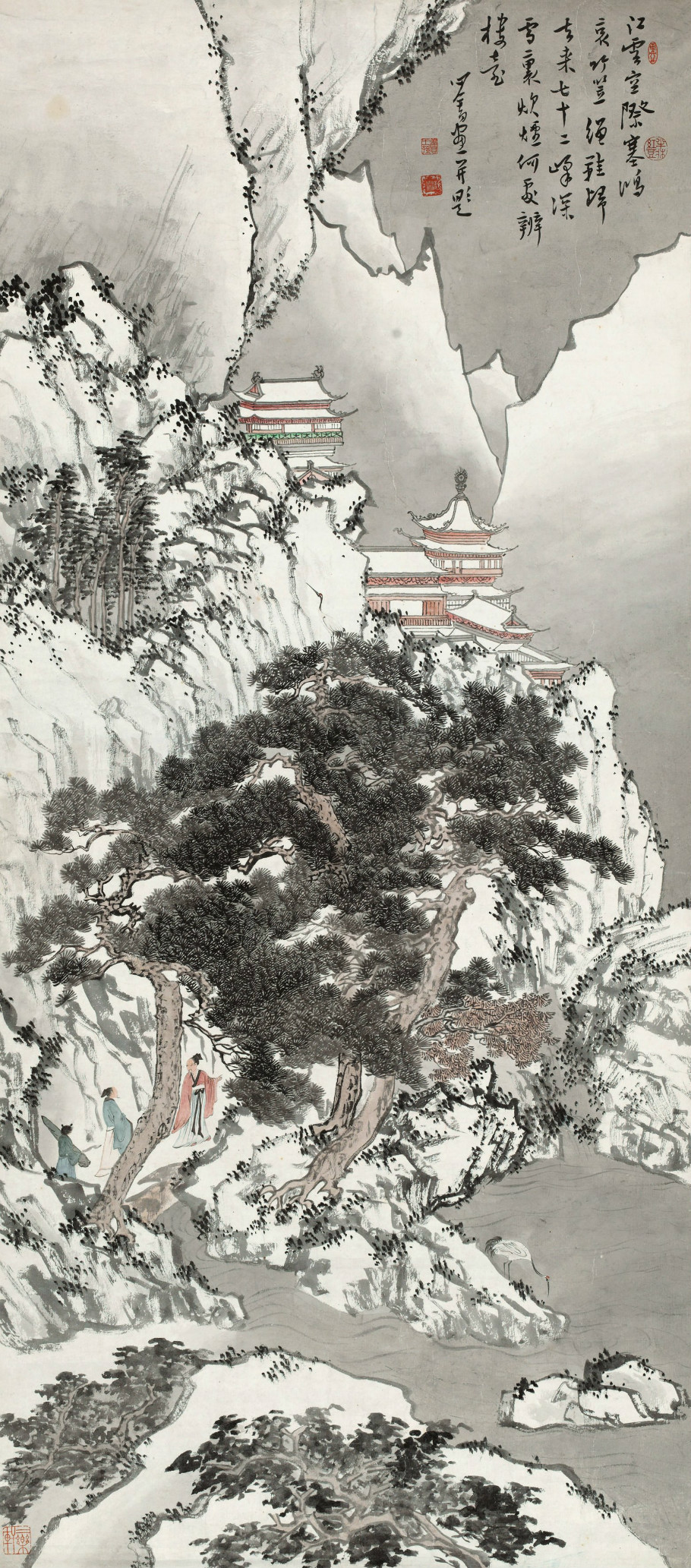 中国最后一任皇帝的字画,中国最后的文人画大师