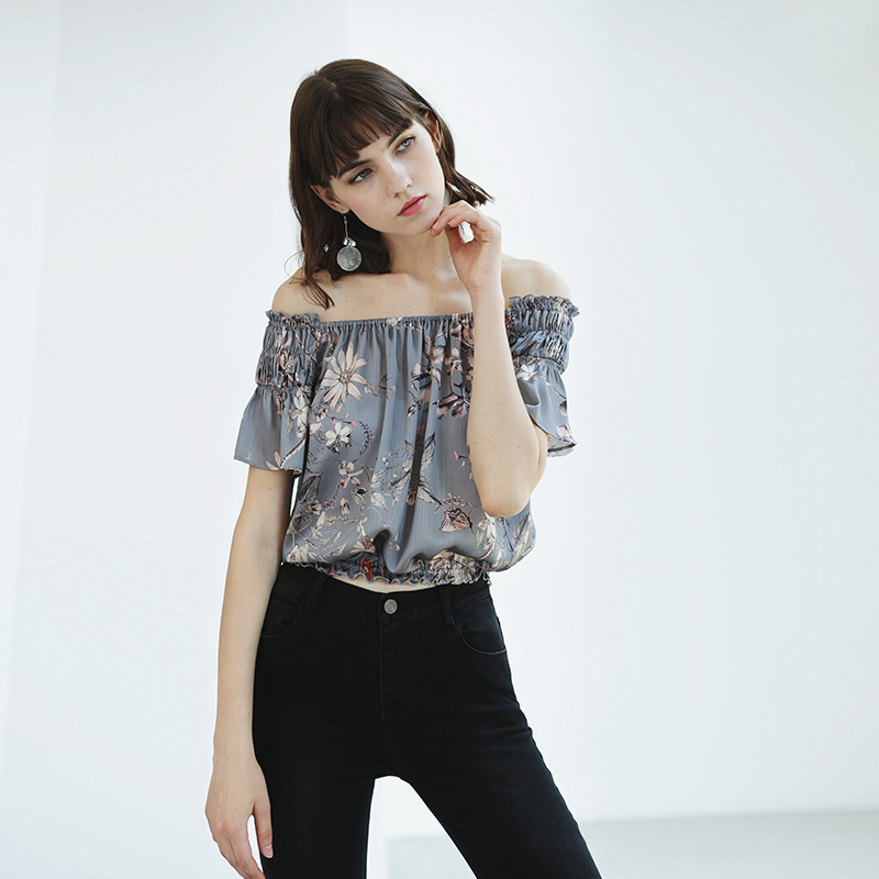 中老年气质雪纺上衣,法式气质雪纺上衣