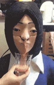 没办法啊打又打不过，只能用淫荡的微笑来缓解尴尬