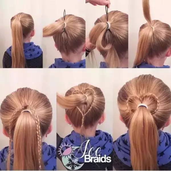 宝妈儿童编发之个性马尾辫编法,超级简单的儿童编发