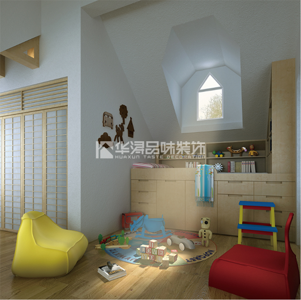 连廊天井南北通透,采光天井连通客厅