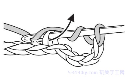 钩帽子的短针和长针的钩法,两个短针一个长针怎样加针