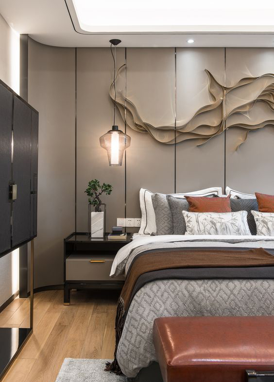 卧室背景墙什么样的好看,主卧室装修什么样的背景墙好看