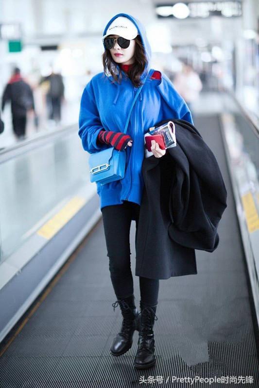 杨幂oversize卫衣,杨幂oversize卫衣搭配
