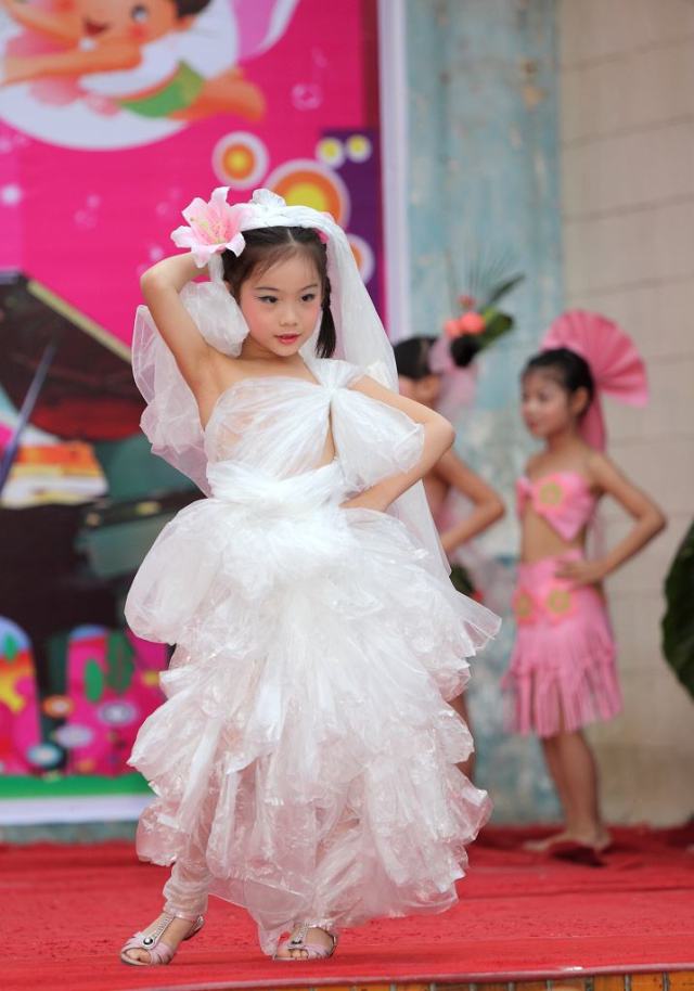 儿童环保时装秀男孩,儿童环保时装秀衣服制作