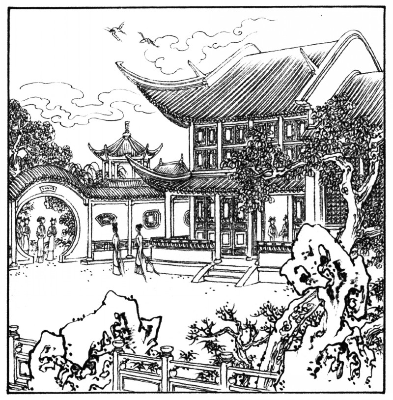 项维仁人物线描画稿,项维仁线描仕女新作集萃