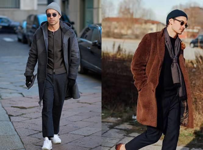 戴冬季毛线帽的正确方法,冬天保暖毛线帽护耳