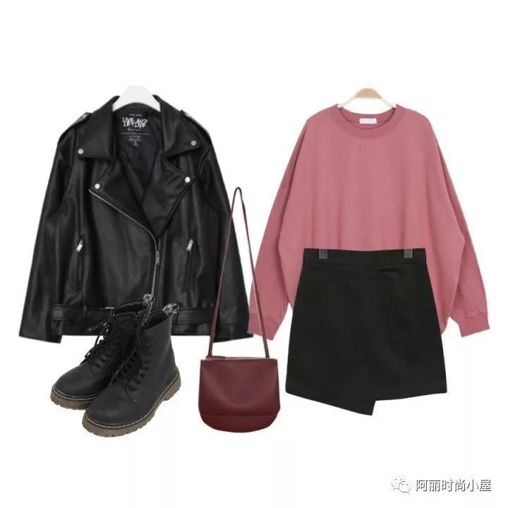 韩版皮夹克搭配什么裤子,韩版宽松皮夹克搭配什么裤子