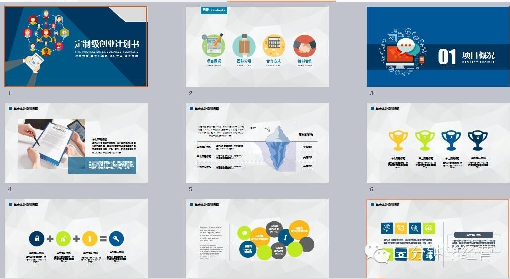 商务案例分析PPT模板,详细商业活动方案策划书ppt模板
