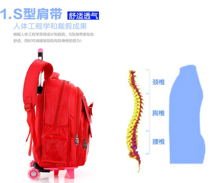 孩子拉杆书包推荐,一米三小学生适合的双肩书包