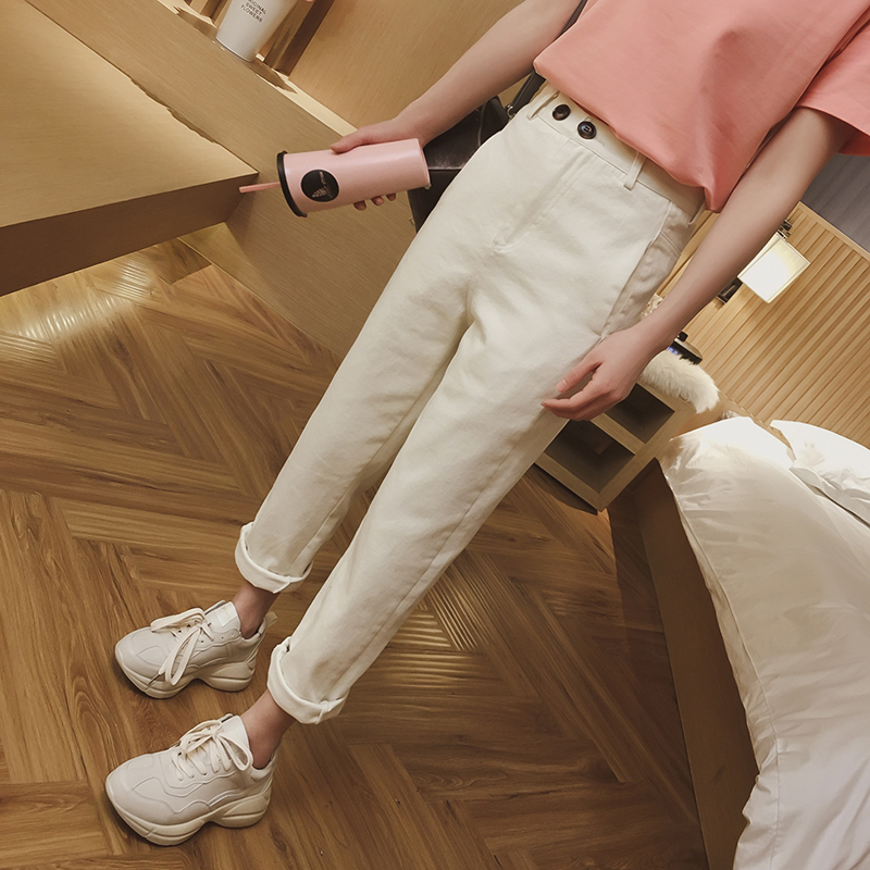 时尚休闲牛仔长裤秋冬季搭配,夏季女式牛仔休闲长裤