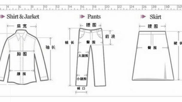儿童衣服尺码对照表大全,m码女衣服的尺码对照表