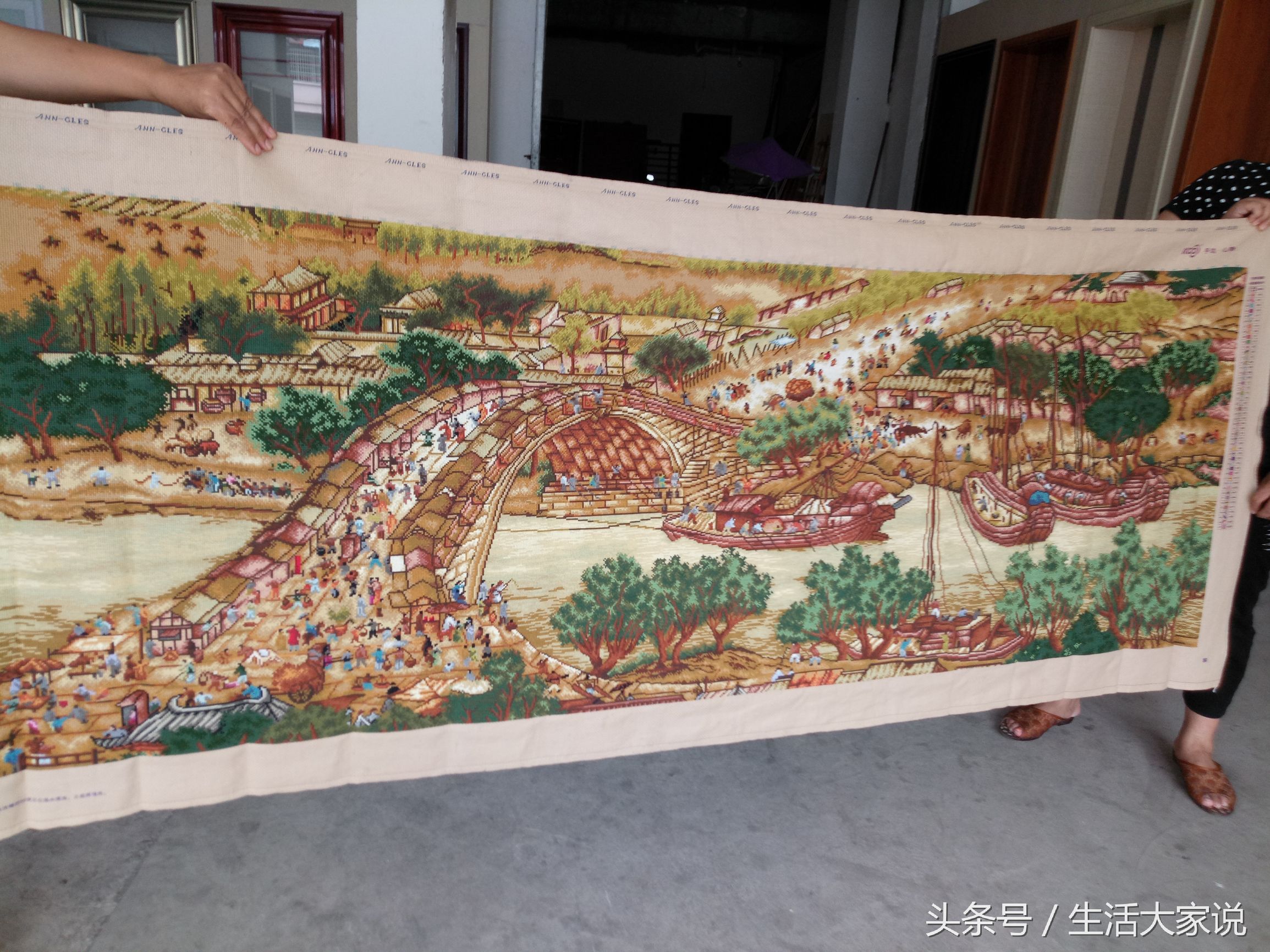 十字绣清明上河图,十字绣清明上河图的针法