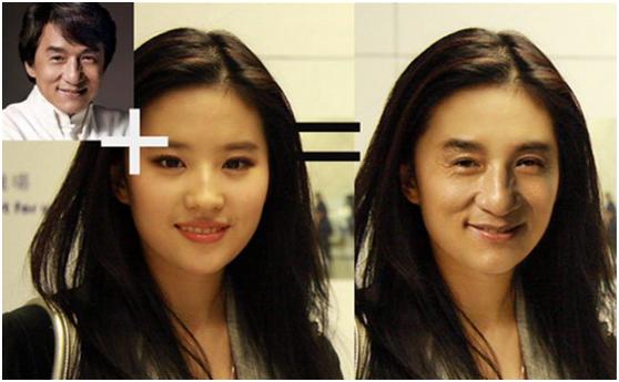 ps合成刘亦菲,ps合成设计