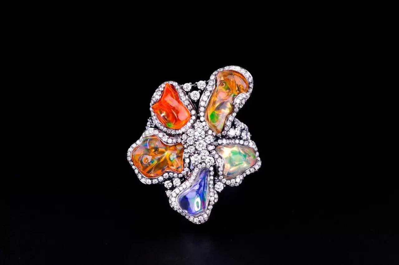 报告！就是这绚烂的火欧泊让我有忍不住剁手的欲望