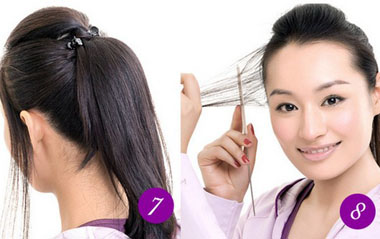 上窄下宽脸适合什么发型马尾辫,适合长脸女生的高马尾发型编发