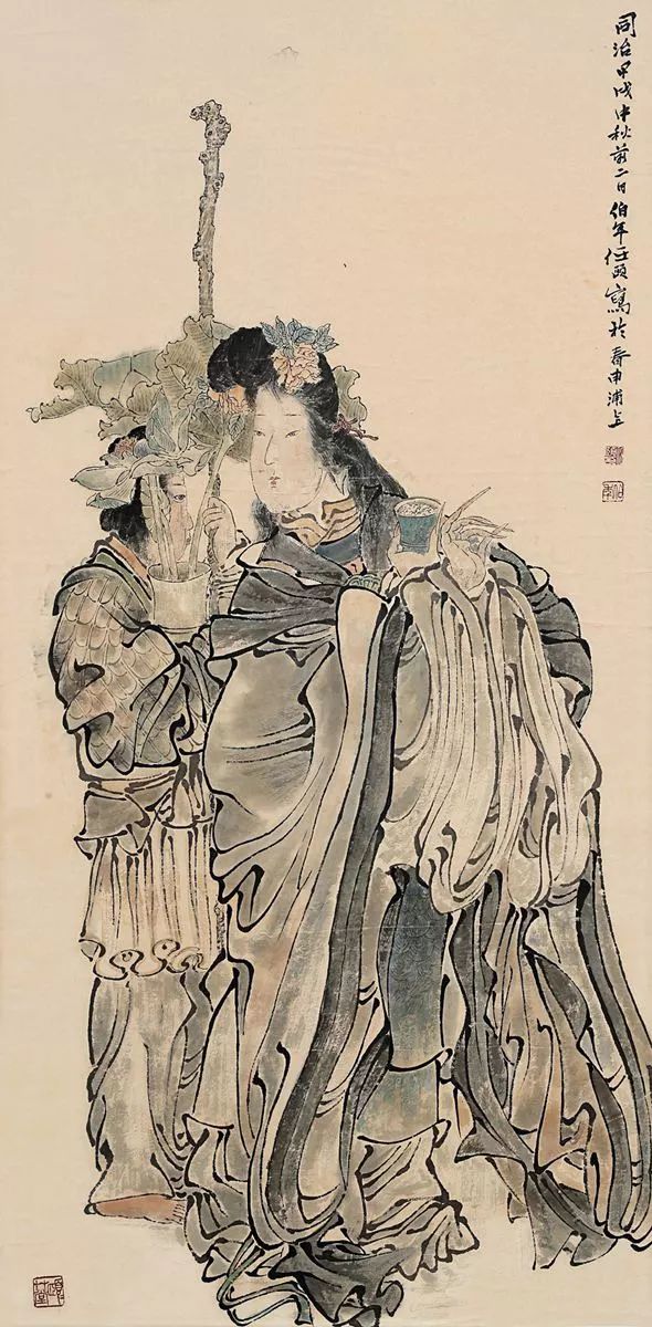 线条无人超越的大师任伯年 (任伯年线条作品)