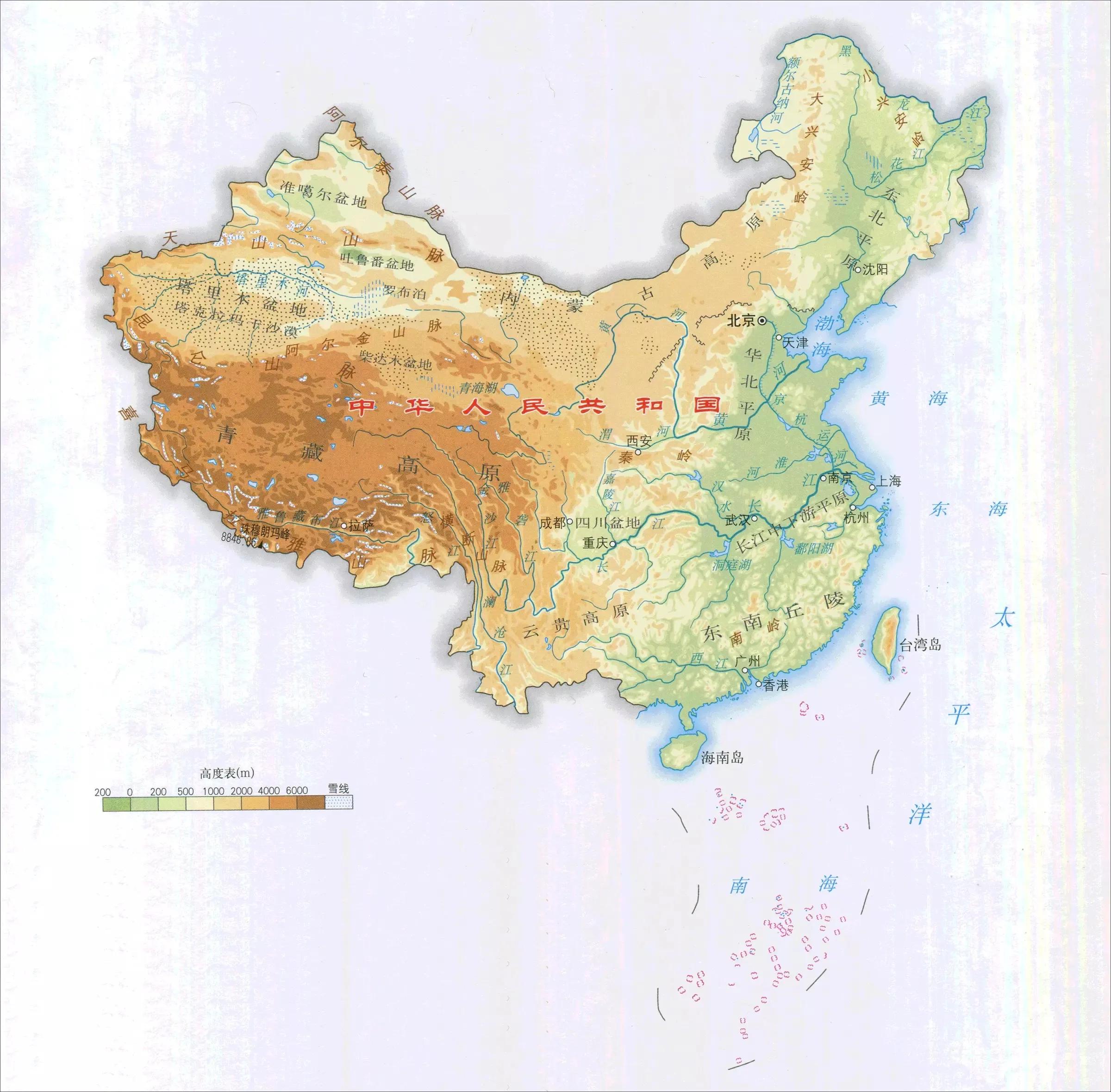 最新亚洲地图超清版大图,亚洲地形图高清版保存