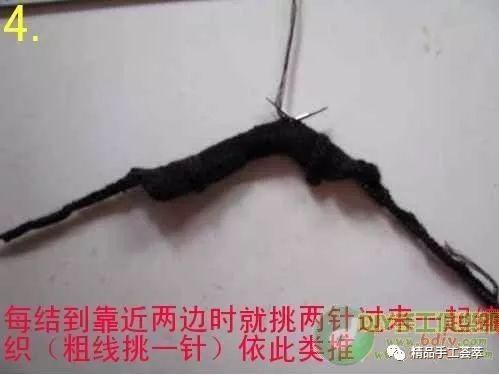 棒针最简单的教程,棒针技巧毛衣卷织法