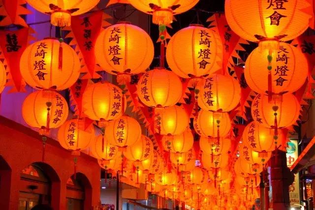 日本长崎县灯会,长崎夜游灯光节