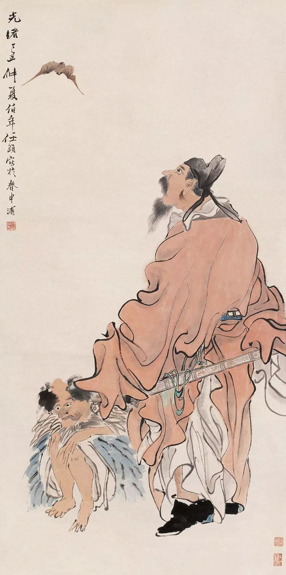 线条无人超越的大师任伯年 (任伯年线条作品)