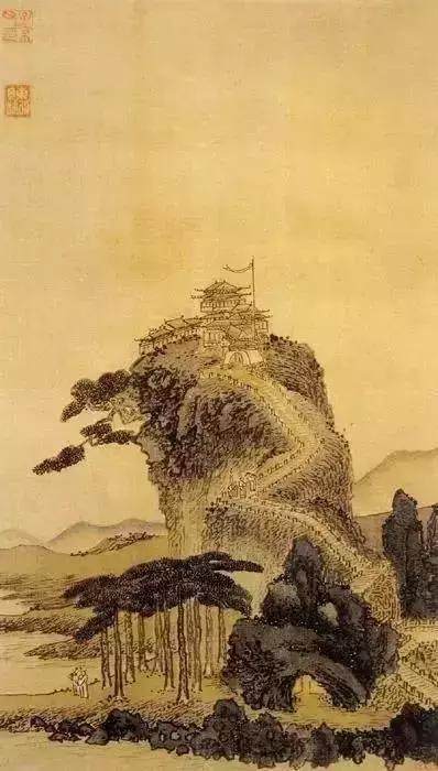 小央美水墨画作品欣赏,40幅养眼浅绛山水画
