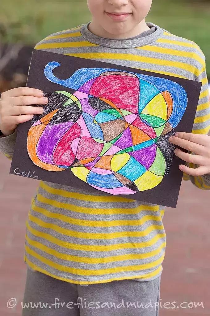 美术老师画的感恩母亲节绘画,大班美术母亲节简单手工