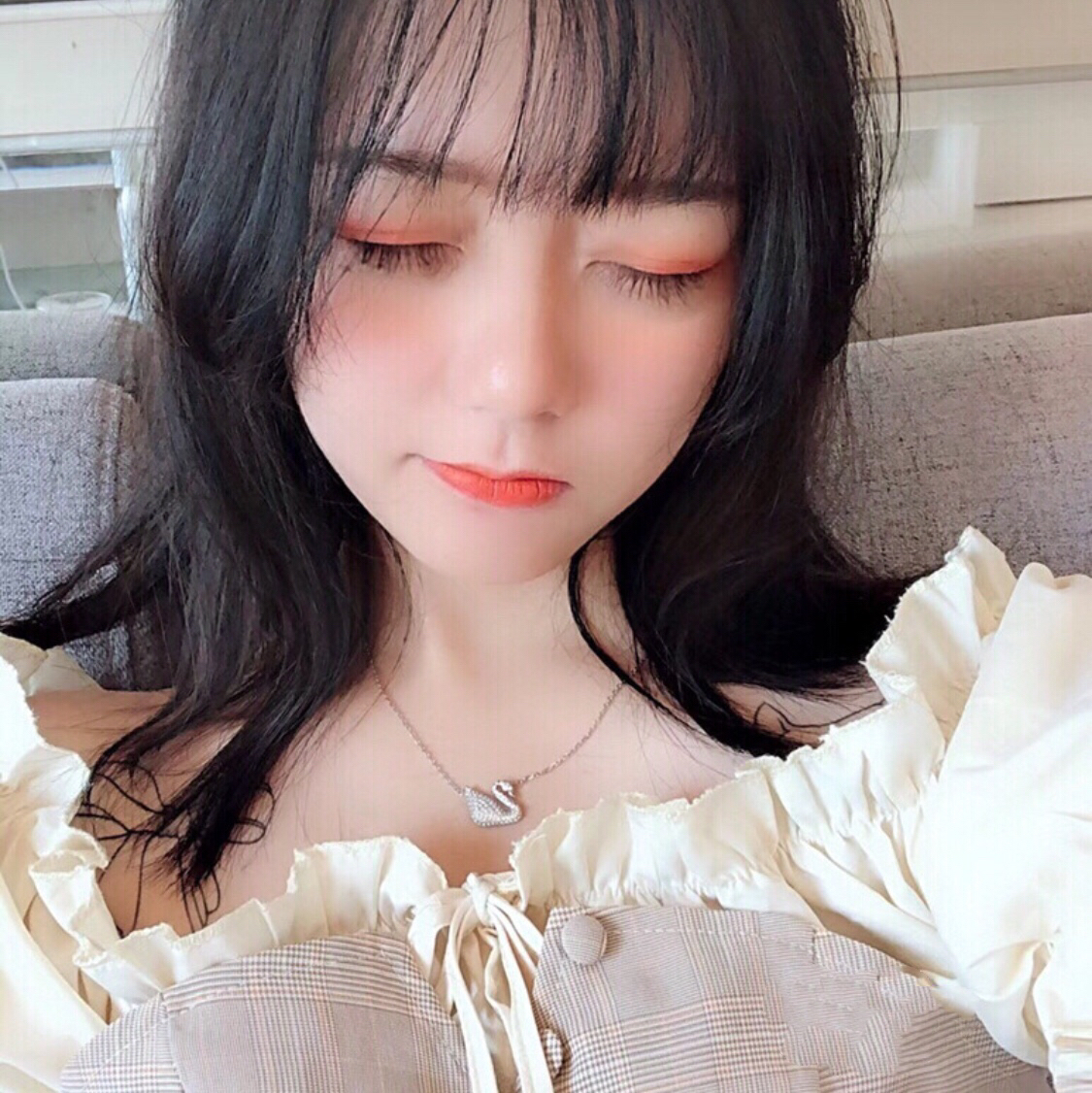 施华洛红天鹅项链好看吗,施华洛奇项链白天鹅