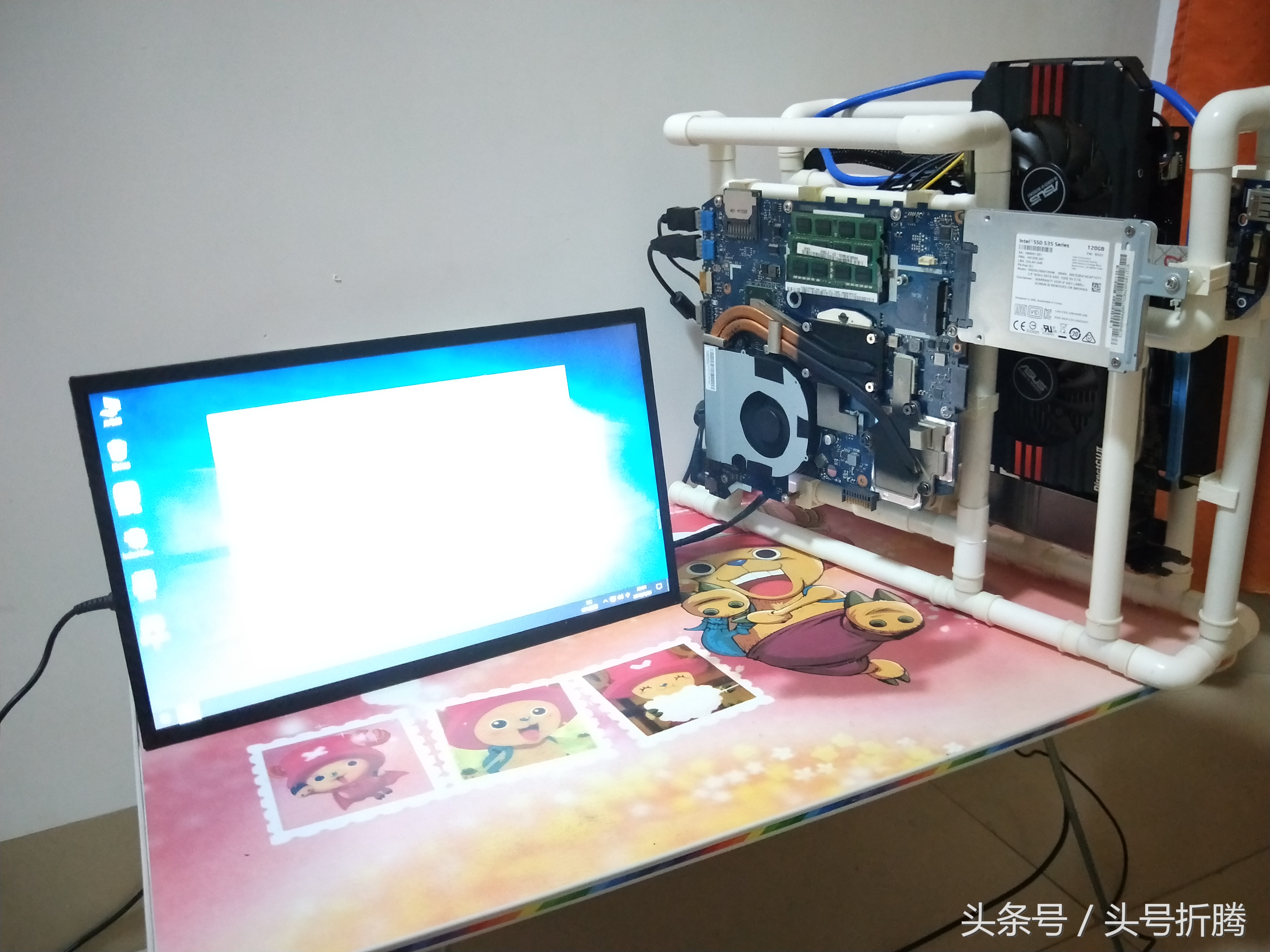 旧笔记本改造成小台式机外接显卡—“旧物改造系列”