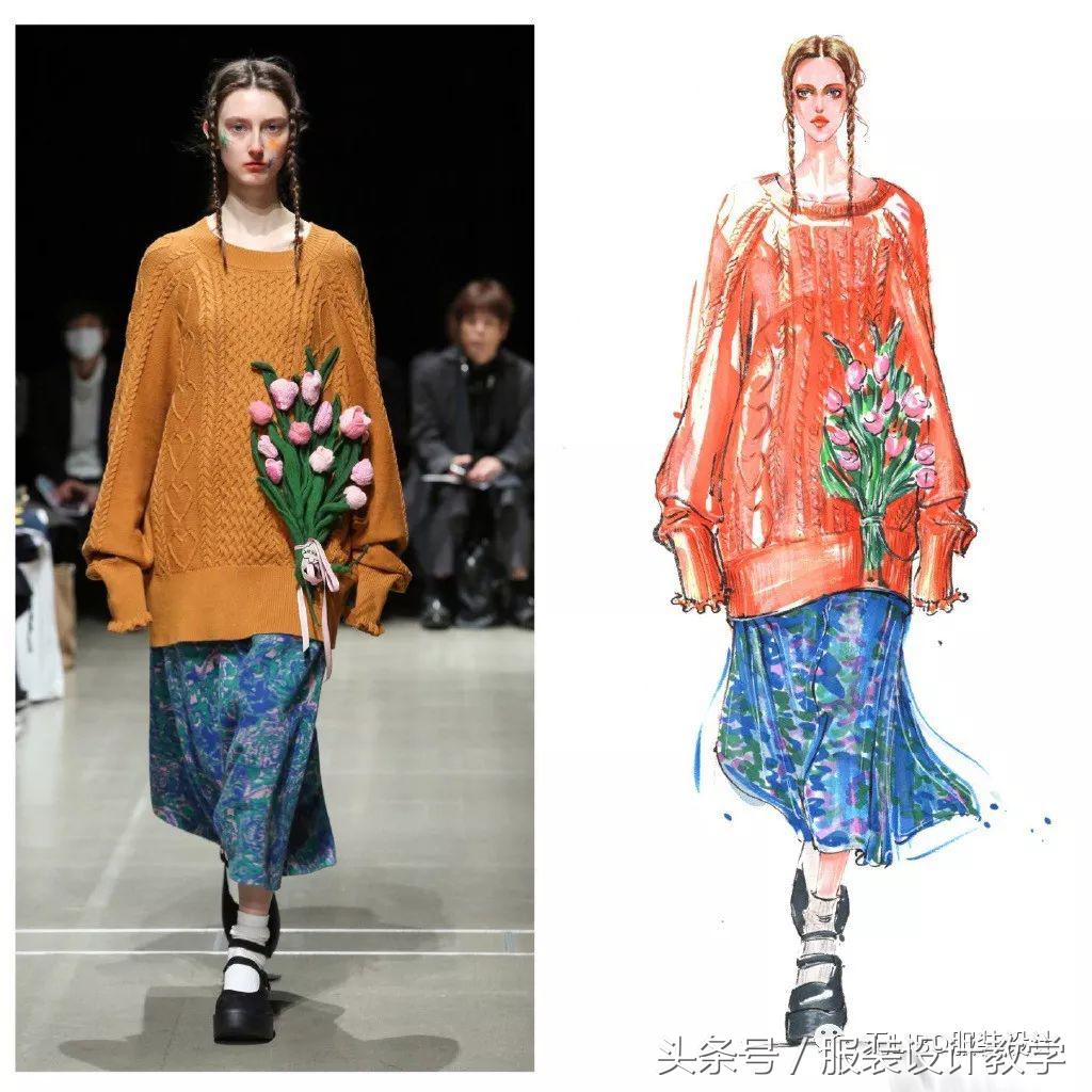 笔尖上的秀场！用一只马克笔带你穿梭各大秀场（成衣vs手绘）