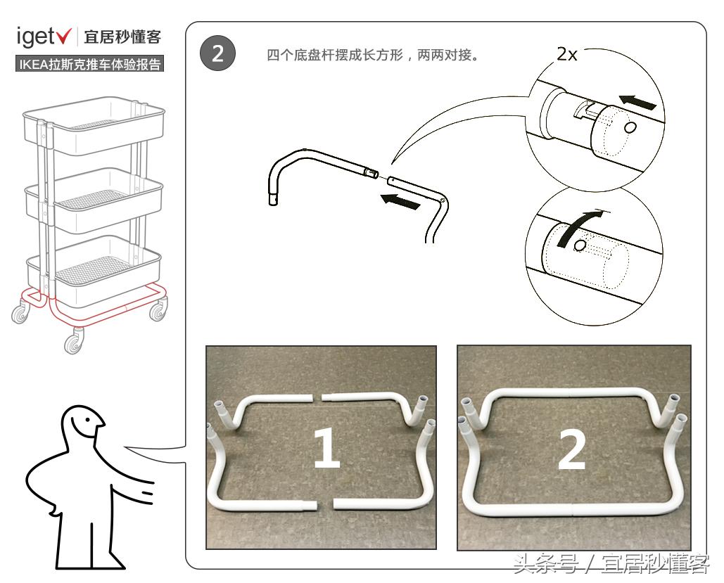 宜家家居收纳推车,宜家拉斯克推车