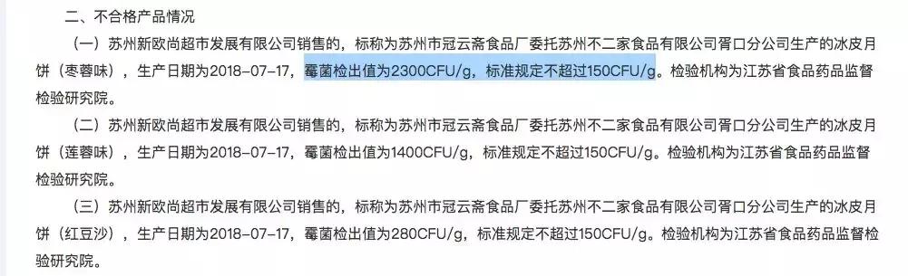 2023年哪些月饼不合格,最近哪几款月饼不合格