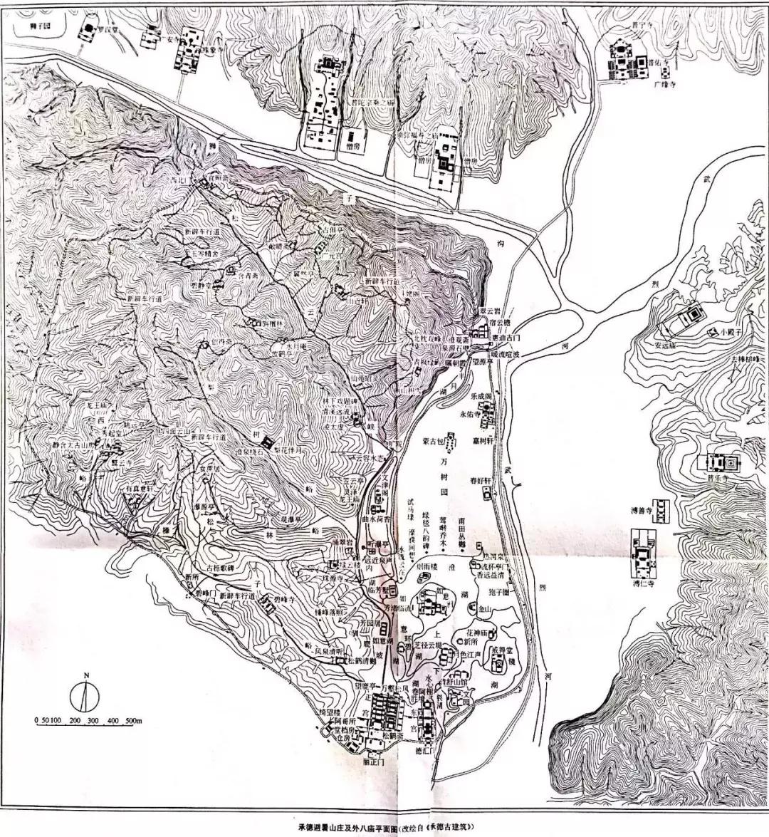 国外经典园林平面图,明清园林平面