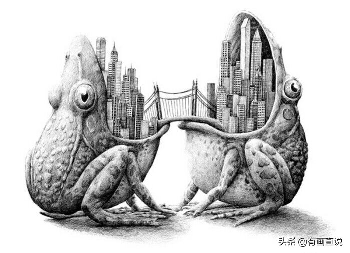 创意素描图片临摹大全4k,零基础简单素描画临摹