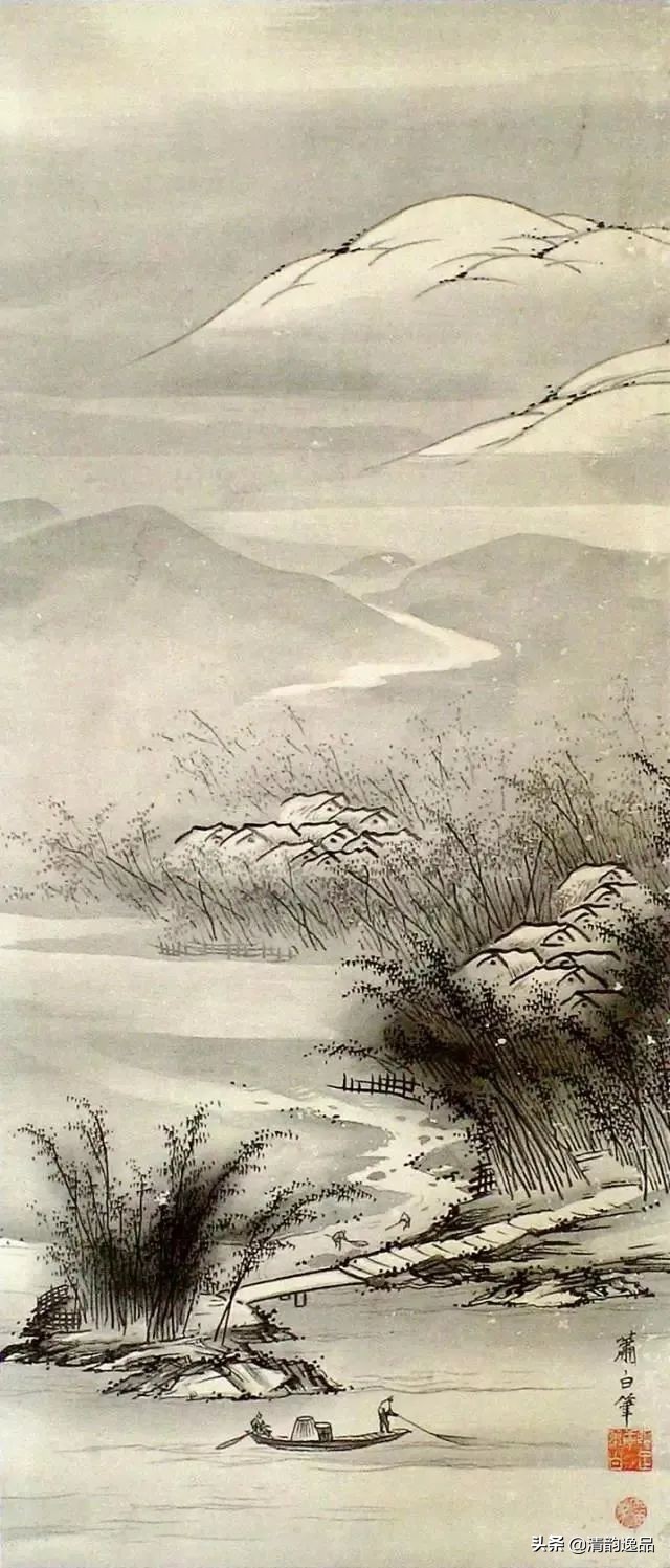 曾我萧白人物,300年前画家