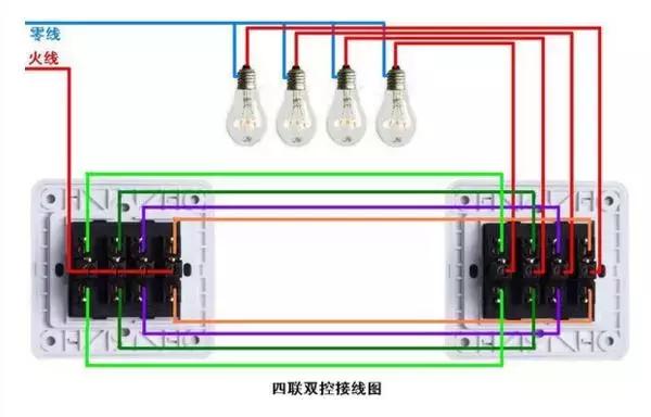 五控双控加单控怎么接线,四控一个单控一个双控怎么接线