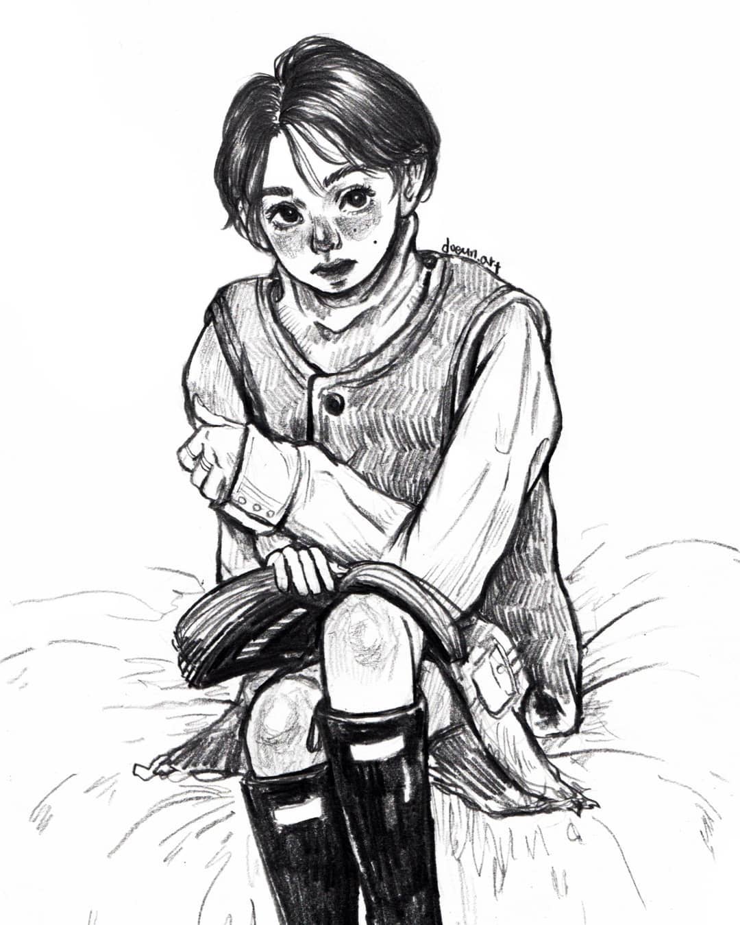 一支铅笔画素描风景,一支铅笔画出来的画