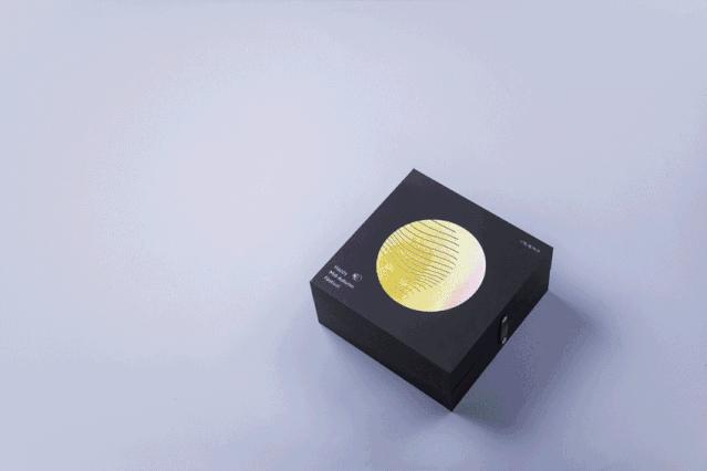 月饼礼盒港风包装设计图,白银月饼瓦楞纸礼盒包装设计