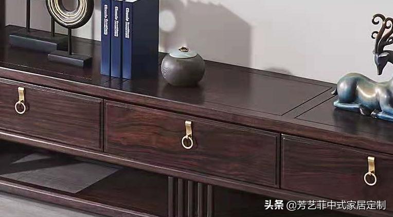 新中式客厅电视柜效果图,餐厅客厅电视柜隔断柜新中式