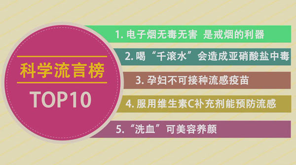 中国十大科学谣言,辟谣中国科协发布12月科学流言榜