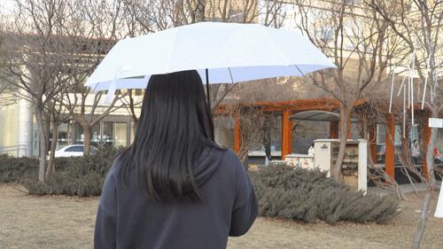 折叠反向伞带手电筒,伞自动折叠照明