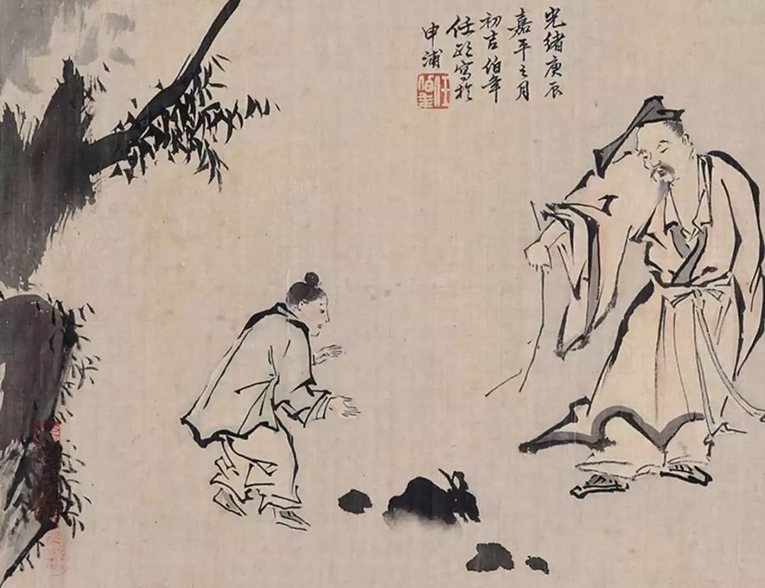 线条无人超越的大师任伯年 (任伯年线条作品)