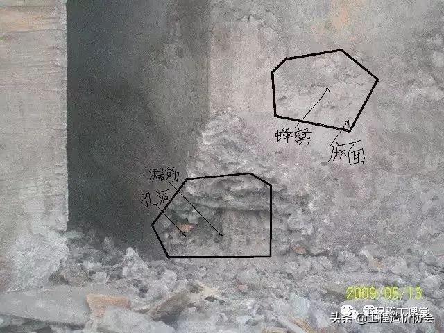 混凝土缺陷施工处理图解,混凝土浇筑出现的问题及处理方法