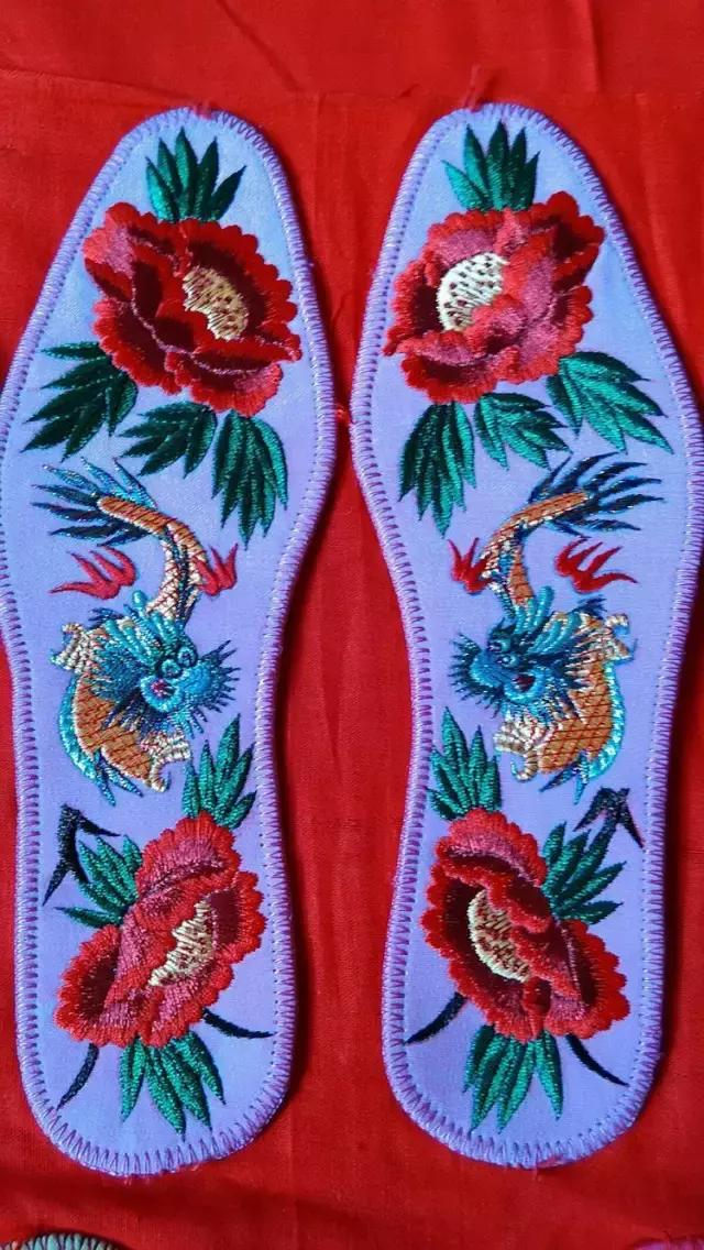 刺绣鞋垫图案大全图解,刺绣各种鞋垫图案